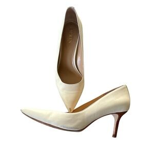 Women's Ralph Lauren Cream Leather Heels